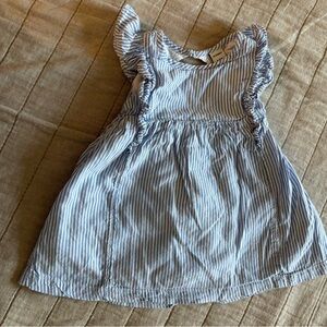 Old Navy Blue and White Striped Kids Dress